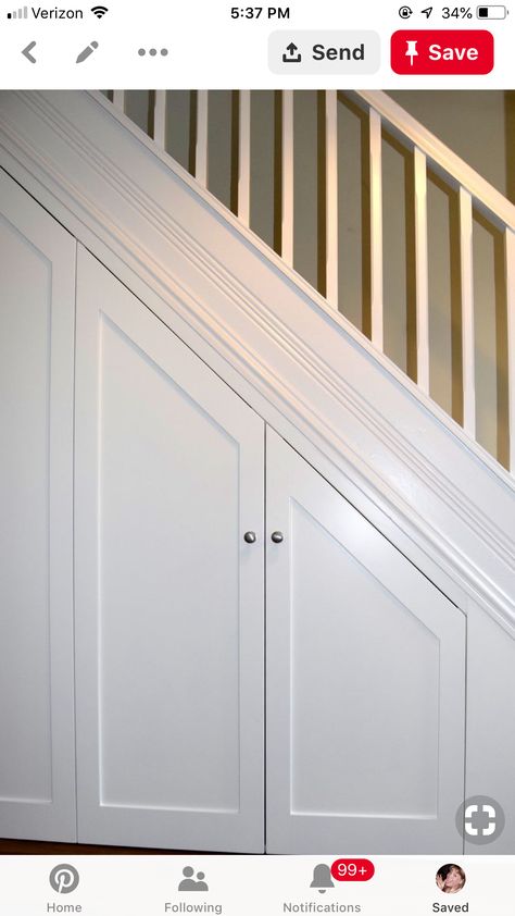 Understairs Cupboard Ideas, Victorian Staircase Ideas, Stairs Plan, Stair Cupboard, Understairs Cupboard, Door Under Stairs, Staircase Paneling, Basement Shelving, Closet Under Stairs