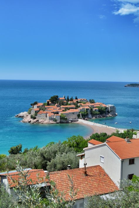 annajewelsphotography: “ Sveti Stefan - Montenegro (by annajewels) https://www.instagram.com/annajewels/ ” Sveti Stefan Montenegro, Sveti Stefan, Paris Wallpaper, Travel Tourism, Best Places To Travel, Nature Landscape, Beautiful Places To Visit, Travel Pictures, Beautiful Destinations