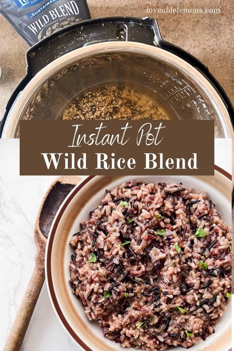 Using an Instant Pot also known as a pressure cooker, to quickly cook wild rice is a brilliant way to enjoy this unique flavor. This recipe for Instant Pot Wild Rice Blend is not only fast, but it also creates tender, fluffy rice. Perfect as an easy side dish or an ingredient in soup or casseroles. This blend is gluten free too! Instant Pot Wild Rice Blend, Wild Rice Instant Pot, Instant Pot Wild Rice, Wild Rice Blend, Cooking Wild Rice, Fluffy Rice, Easy Side Dish, Wild Rice, Low Fodmap