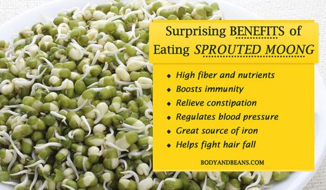 Cereals are healthy, after sprouting it become much healthier. Here’s the list of benefit of eating sprouted moong beans with tips on how to sprout moon at home. Sprouted Beans, Food Health Benefits, Relieve Constipation, Natural Health Care, Women Health, Hair Food, Healthy Lifestyle Tips, Food Facts, Islam Quran