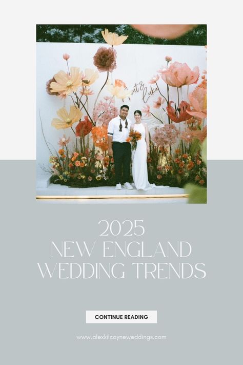 Blend tradition with bold new ideas for your 2025 New England wedding! Explore the latest trends in dress designs, décor, and multi-day celebrations to create an unforgettable celebration. Pin now for inspiration! 💐✨ 


#NewEnglandWeddingTrends #WeddingTrends2025 #NewEnglandWeddings #WeddingPlanning #Wedding #WeddingPlanner #NewEnglandWeddingPlanner #NewEnglandWedding #RhodeIslandWedding #RhodeIslandWeddingPlanner Wedding Trends 2025 Decoration, 2026 Wedding Trends, Wedding Trends For 2025, Event Trends, 2025 Wedding, Rhode Island Wedding, New England Wedding, England Wedding, Wedding Planning Tips