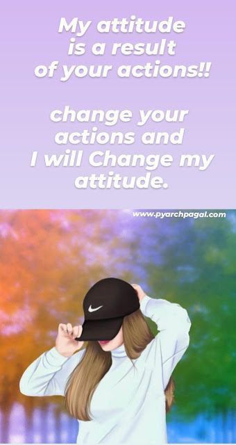 Attitude Girls Dp, Attitude Thought, Girls Attitude Dp, Attitude Dps, Girly Girl Quotes, Attitude Girl Dp, Attitude Thoughts, Attitude Status Girls, Status Attitude