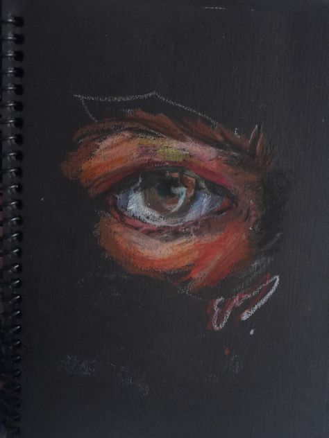 Sketch On Black Paper, Oil Pastel Sketch, Oil Pastel Drawings, Pastel Watercolor, Pastel Drawing, Black Paper, Oil Pastel, Sketch, Pastel