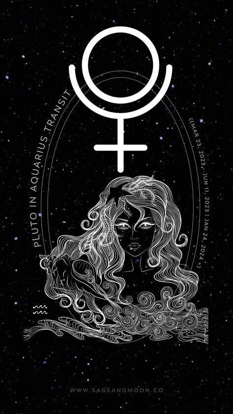 Pluto In Aquarius 2024, Pluto Aquarius, Pluto In Aquarius, Pluto Retrograde, Zodiac Chart, Capricorn Rising, Aquarius Art, Sagittarius Moon, Aquarius Rising