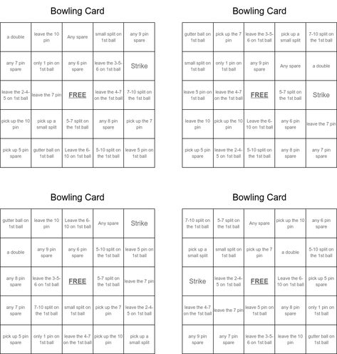 Bowling Card Bingo Cards Bowling Bingo Cards Free Printable, Bowling Party Favor Tags Free Printable, Bowling Invitations Template, Bowling Invites Free Printable, Card Bingo, Bingo Cards Printable Free 1-75, Bingo Card Template, Playing With Numbers, Bingo Template