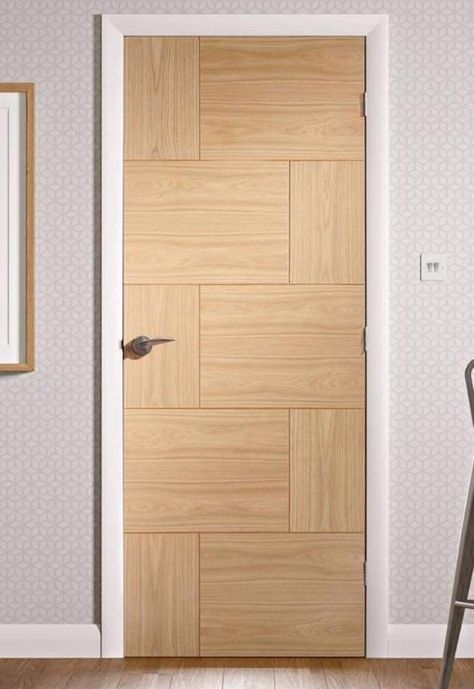 Mdf Groove Pattern, Veneer Door Design, Sobna Vrata, House Main Door, Flush Door Design, Modern Wooden Doors, House Main Door Design, Flush Door, Veneer Door