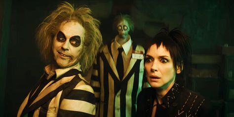 'Endgame for Me': Winona Ryder Wants Lydia and Beetlejuice to End Up Together Lydia And Beetlejuice, Winona Ryder Beetlejuice, Beetlejuice Characters, Dragon Comic, Lydia Deetz, Beetlejuice Beetlejuice, John Doe, Michael Keaton, Winona Ryder