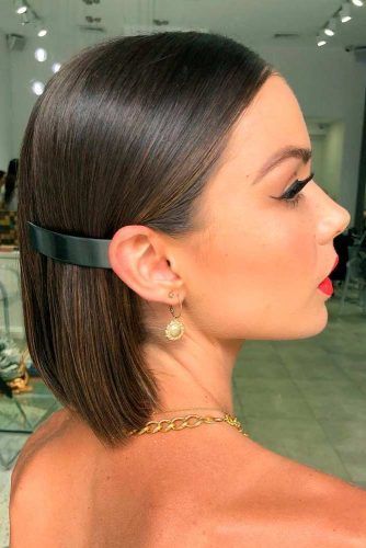 Lovely Wedding Hairstyles For Short Hair ★ Southern Hair, Wedding Hairstyles For Short Hair, Kort Bob, Polished Hair, Sleek Bob, Jacket Zipper, Short Straight Hair, Short Wedding Hair, Penteado Cabelo Curto