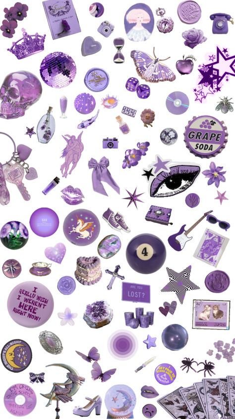 Fun Easy Crafts, Purple Wallpaper, Purple Aesthetic, Digital Sticker, Create Collage, Creative Play, Your Aesthetic, Easy Crafts, Lilac