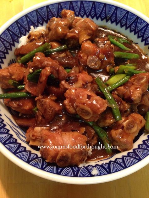 Chinese Spare Ribs in Black Bean and Garlic Sauce | Joann's Food For Thought Chinese Spare Ribs, Chinese Ribs, Chinese Pork, Asian Stir Fry, Pork Spare Ribs, Black Bean Recipes, Bean Sauce, Mapo Tofu, Pork Rib Recipes