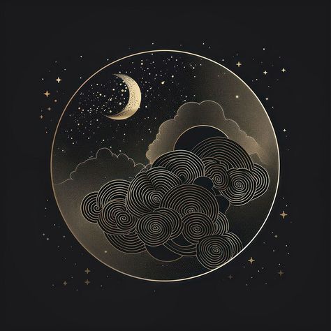 Surreal aesthetic cloud logo astronomy outdoors universe. | free image by rawpixel.com / chu_chutima Surreal Aesthetic, Universe Logo, Cloud Aesthetic, Cloud Logo, Logo Illustration, Moon Art, Download Free Images, Free Image, Aesthetic Art