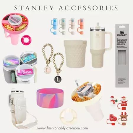 Check out these cute accessories for your Stanley! If you have one you need this! Fashionablylatemom Stanley accessories Straws Keychains Stanley Holder bag #LTKGiftGuide #LTKHoliday Diy Stanley Accessories, Stanley Accessories Aesthetic, Cute Stanley Accessories, Stanley Cup Gift Ideas Filled, Stanley Assecories, Stanley Cup Ideas, Pink Stanley Cup Accessories, Stanley Accessories, Stanley Products