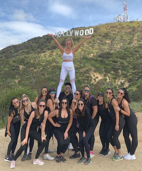 I'm sexy, I'm cute! I'm popular to boot.. name that movie! 😉 The best bachelorette activity thanks to Hollywood Hikes #BachsofWEHO Full white workout outfit by Alo. Bachlorette Destinations, Bachelorette Hike, Last Disco Bachelorette Party Outfit, Hollywood Hike, Bachelorette Matching, Scottsdale Bachelorette Party, West Coast California, Bachelorette Party Destinations, Scottsdale Bachelorette