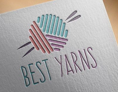 Yarn Logo on Behance Yarn Logo, Handmade Logo Design, Logo Online Shop, Ball Logo, Unique Business Cards Design, Ribbon Logo, Handmade Logo, Craft Logo, Beautiful Logos Design