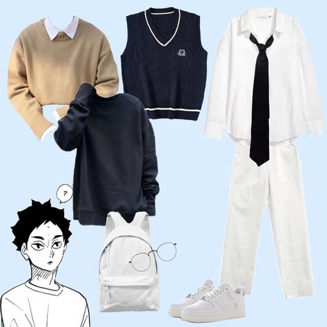 how in my opinion would Akaashi Keiji from haikyu dress Kenma Inspired Outfits, Haikyuu Outfits Ideas, Haikyuu Outfits Inspired, Haikyuu Inspired Outfits, Haikyuu Outfits, Clothing Headcanons, Haikyuu Aesthetic, Anime Magazine, Akaashi Keiji