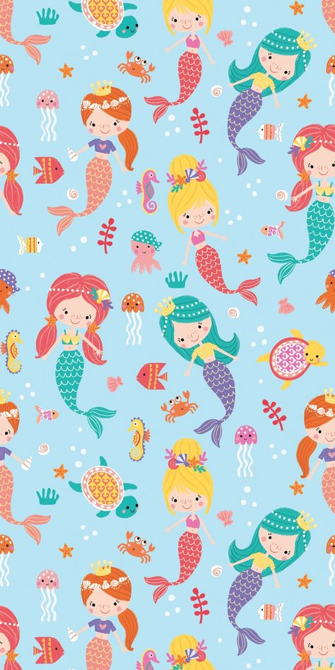 Mermaid Cartoon Wallpaper, Mermaid Background Wallpapers, Cute Mermaid Wallpaper, Mermaid Pattern Wallpaper, Mermaid Tail Wallpaper, Mermaid Wallpaper Iphone, Wallpaper Mermaid, Marimekko Wallpaper, Mermaid Wallpaper Backgrounds