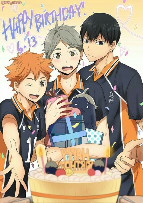 Anime Happy Birthday, Haikyuu Nekoma, Sugawara Koushi, Haikyuu Karasuno, Volleyball Anime, Haikyuu Wallpaper, Kageyama Tobio, Haikyuu Manga, Haikyuu Characters