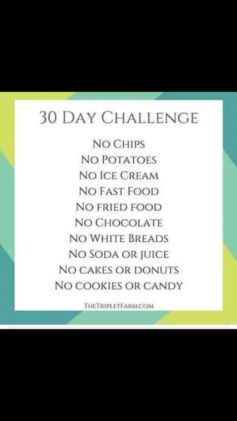 30 day challenge No Junk Food Challenge, Challenge 30 Day, 30 Day Diet, Ab Challenge, 30 Day Fitness, Diet Challenge, Food Challenge, Weight Workout Plan, Day Challenge