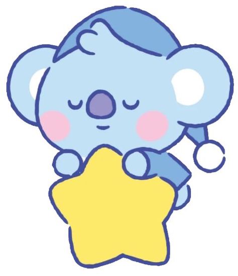 Bt21 Stickers, Koya Bt21, Image Stickers, Bts Aesthetic Wallpaper For Phone, Stickers Cute, Bts Drawings, Bts Chibi, Line Friends, Star Stickers