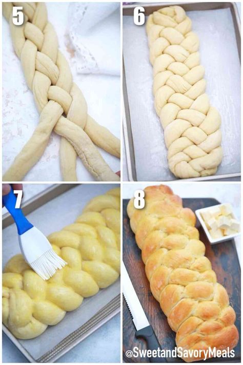 Dutch Oven Challah Bread, Traditional Challah Bread Recipe, Easy Challah Recipe, Holla Bread Recipe, How To Braid Challah Bread, Hallah Bread Recipe, Braided Bread Recipe, Garlic Breads, Challah Bread Recipe