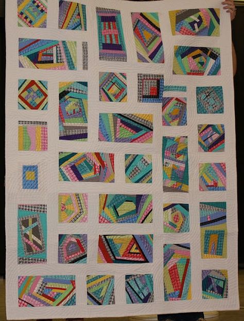 Crumb Quilt, Quilt Modernen, Scrappy Quilt Patterns, And So It Begins, String Quilts, Scrap Quilt Patterns, Strip Quilts, Mirror Ball, Scrappy Quilt