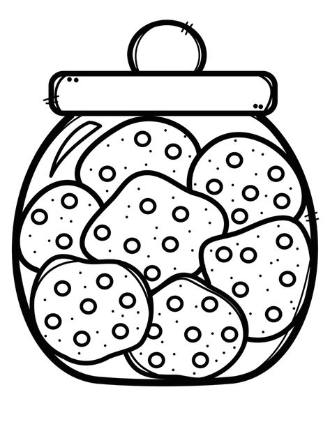 Cookies Coloring Pages, Cookie Coloring Pages, Black And White Clipart, Drawing Sheet, Screen Savers Wallpapers, Embroidery Template, Clipart Black And White, Cool Coloring Pages, Graphic Organizers