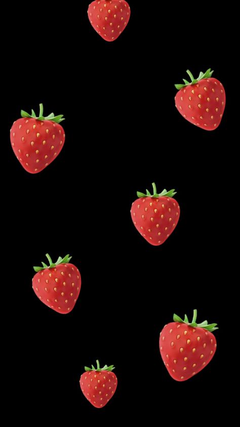 Strawberry Soda, Hype Wallpaper, Butterfly Wallpaper Backgrounds, Wallpaper Earth, Black Background Wallpaper, Red Strawberry, Iphone Wallpaper Girly, Kawaii Wallpaper, Butterfly Wallpaper