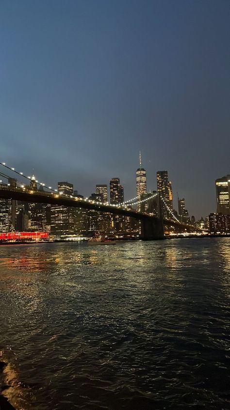 Brooklyn Bridge Wallpaper, New York Brooklyn Bridge, City View Night, Bridge Wallpaper, New York Brooklyn, Nyc Aesthetic, Night Scenery, Nyc Life, New York Aesthetic