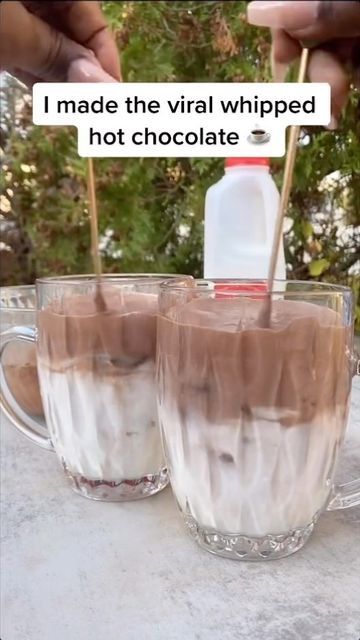 Recipes on Instagram: "Whipped hot chocolate 🥰 would you try? #viral #recipes #food" Whipped Hot Chocolate, Slow Cooker Drinks, Milkshake Recipe Chocolate, The Best Hot Chocolate, Spritzer Recipes, Classic Hot Chocolate, Best Hot Chocolate, Viral Recipes, Peppermint Hot Cocoa