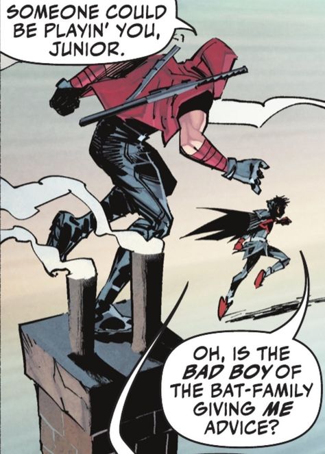 Damian Wayne And Jason Todd Funny, Red Hood And Red Robin, Robin 2021 Comic, Jason Todd And Damian Wayne Fanart, Jason Todd And Richard Grayson, Jason Todd Funny Comic, Jason And Damian Fanart, Red Robin Redesign, Jonathan Kent X Damian Wayne