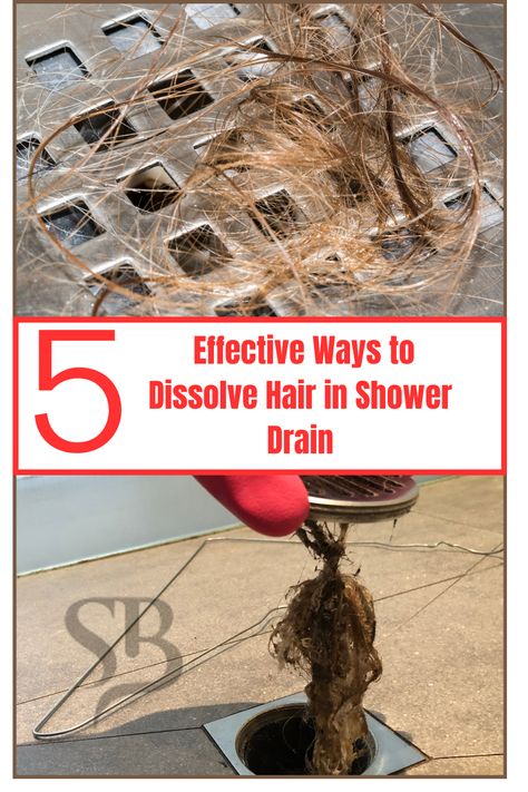 Effective Ways to Dissolve Hair in Shower Drain Clogged Shower Drain, Shower Drain Covers, Drain Cleaners, Clear Hair, Drain Cleaner, Drain Cover, Shower Drain, Soap Scum, Clean Hair