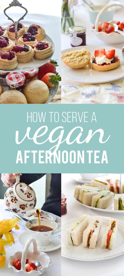 How To Serve A Vegan Afternoon Tea Gluten Free High Tea, Tea Guide, Vegan Afternoon Tea, High Tea Food, Tea Sandwich, Patisserie Vegan, Vegan Party Food, Afternoon Tea Recipes, Sandwich Ideas