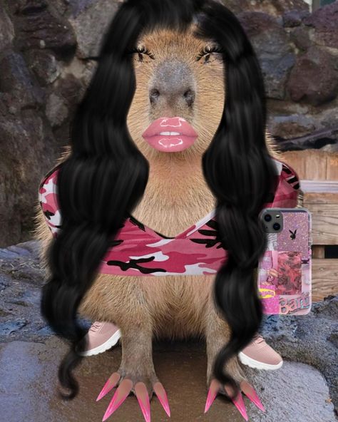 Capybara Slay, Rats, Collage, Funny, Animals, Pins