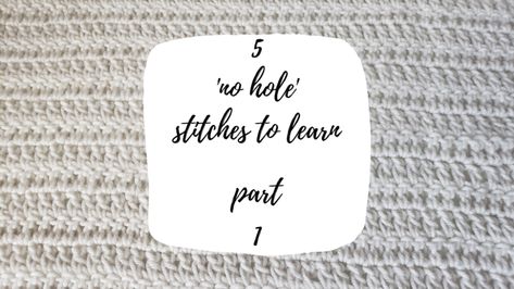 5 ‘No Hole’ Stitches to Learn! – Part 1 – Crochet Me Lovely C2c Blanket, Interlocking Blocks, Easy Patterns, Shell Stitch, Easy Stitch, Shell Pattern, Blanket Patterns, Blanket Stitch, Beautiful Textures