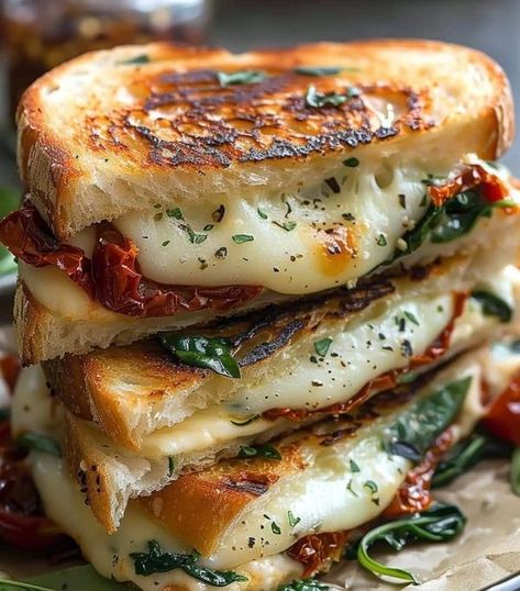 Ricotta Grilled Cheese, Burgers And Sides, Stanley Tucci Recipes, Tucci Recipes, Antipasto Salad Recipe, Sandwich Spreads, Sandwich Cheese, Best Tomato Soup, Vegetarian Sandwiches