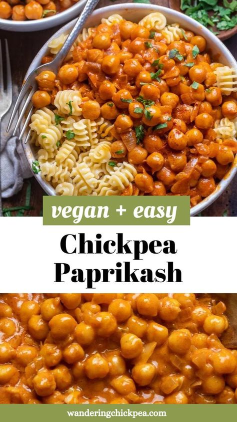 Chickpea Paprikash | #vegetarian recipes #easy vegetarian #recipes #tasty vegetarian recipes #healthy vegetarian recipes #good vegetarian recipes #simple vegetarian recipes | #VegetarianRecipes #VeganRecipes Chickpea Paprikash Vegan, Chickpea Paprikash, Vegetable Soup Recipes Healthy, Paprikash Recipe, Cabbage Steaks Recipe, Vegetarian Recipes Dinner Healthy, Vegan Indian Recipes, Sweet Paprika, Healthy Vegetarian Dinner