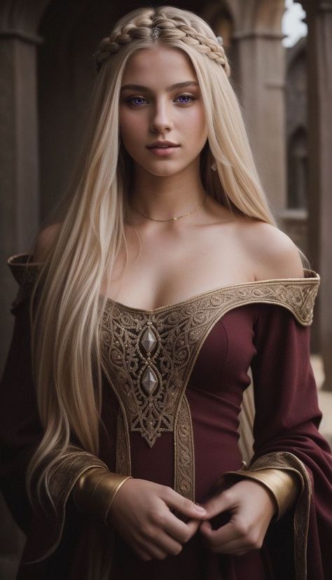 Fantasy Dress, American Beauty, Character Portraits, The Line, Blonde Hair, Womens Hairstyles, Blogger, Blonde, Film