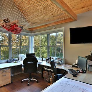 Architect's Studio - transitional - Home Office - Portland Maine - Kevin Browne Architecture Net Design, Cargo Net, Portland Maine, Ideas Pictures, Portland, Maine, Home Office, Design Ideas, Architecture