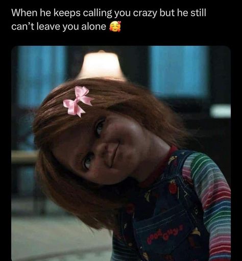 Pfp Movie Characters, Chucky Reaction Pics, Horror Characters Pfp, Funny Chucky Pictures, Chucky Memes Hilarious, Bald Chucky, Chucky Matching Pfp, Chucky And Tiffany Matching Pfp, Good Chucky