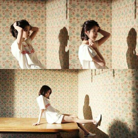 IU 4th Album palette Iu Palette Photoshoot, Iu Photoshoot, Iu Palette, Cd Idea, Lee Ji Eun, Iu Hair, Music Journal, Study Photos, Film Photo