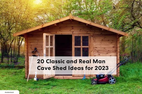 Small Shed Man Cave Ideas, Shed To Man Cave, He Shed Man Cave, Big Shed Ideas, Man Shed Ideas Backyards, He Shed Ideas Man Cave, Man Cave Shed Ideas Backyards, Shed Office Ideas Backyards, Man Shed Ideas