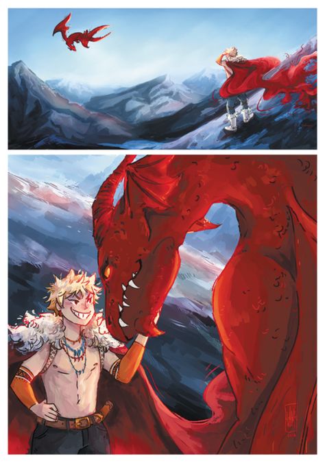 Dragon Kirishima, Fantasy Au, Dragon King, Conquer The World, Dragon Rider, Fantasy Series, Boku No Hero Academia, Anime Fanart, My Hero Academia