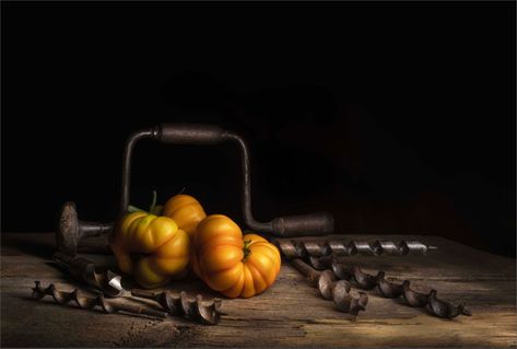 Drill bit with heirloom tomatoes Light Painting Photography, Painting Photography, Heirloom Tomatoes, Light Painting, Still Life Photography, Drill Bits, Tomatoes, Still Life, Fine Art