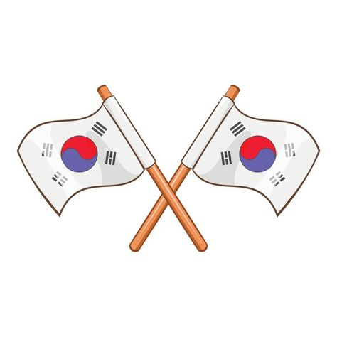 South Korea flags icon, cartoon style Korean Flag Wallpaper, Korean Logo, North Korea Flag, South Korean Flag, South Korea Flag, Korea Flag, Korean Flag, Australian Flags, Flag Painting