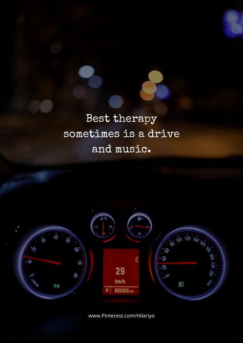 Driving And Music Quotes, Car Therapy Quotes, Car Drive Captions, Car Lovers Quotes, Car Music Aesthetic, Car Quotes For Instagram, Drive Quotes, Car Post, Photography Captions