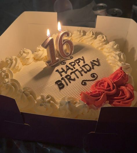 Birthday cake, sixteenth💌 Sixteenth Birthday Cake, Sixteen Birthday Cake, Birthday Pranks, 16 Cake, 16 Birthday Cake, Cute Birthday Ideas, Happy 16th Birthday, Sixteenth Birthday, 16 Birthday