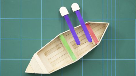 #kidscraft #boat #icecreamstick #popsiclestick #easycraft  Ice Cream Stick Craft Boat- How to make ice cream stick boat Ice Cream Stick Boat, Cork Boats, Ice Cream Stick Craft, Ice Cream Sticks, Diy Boat, Ice Cream Stick, Make Ice Cream, Kids' Crafts, Popsicle Sticks