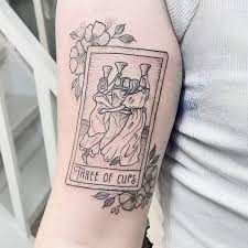 Cups Tarot Tattoo, Three Of Cups Tarot Card, Three Of Cups Tarot, Two Of Cups Tarot, Hermit Card, Three Of Cups, Strength Tarot Card, Two Of Cups, Strong Tattoos