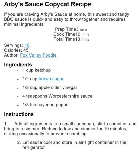 Wow Sauce Recipe, Arbys Horsey Sauce Copycat, Arby Sauce Recipe, Arby’s Red Ranch Sauce, Diy Arbys Sauce, Copycat Arbys Sauce, Arby’s Horsey Sauce, Arby’s Sauce, Arby’s Sauce Recipe