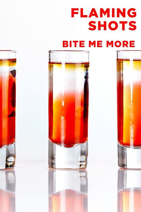 Want to light up the party? Try this fun, festive and totally cool Flaming Shot recipe, a combo of vodka, lime cordial, grenadine, and of course, 151 proof rum. Flaming Shots, Vodka Lime, Spring Food, Themed Drinks, Shot Recipes, Vodka Drinks, What's For Breakfast, Bite Me, Summer Food